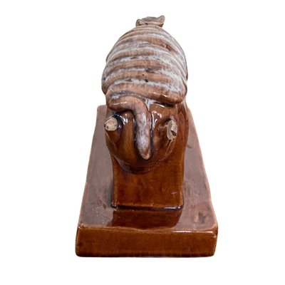 Glazed terracotta horse – 19th century