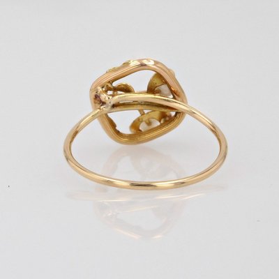 Bague Or Jaune Perle Ancienne