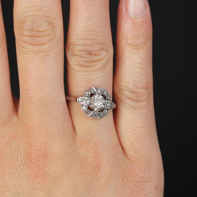 Antiker Art-Deco-Diamantring
