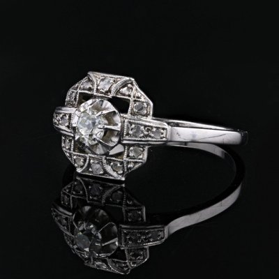 Antiker Art-Deco-Diamantring
