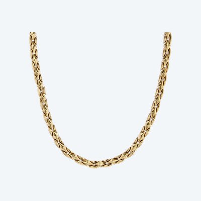 Chimento Necklace Yellow Gold White Gold Biface