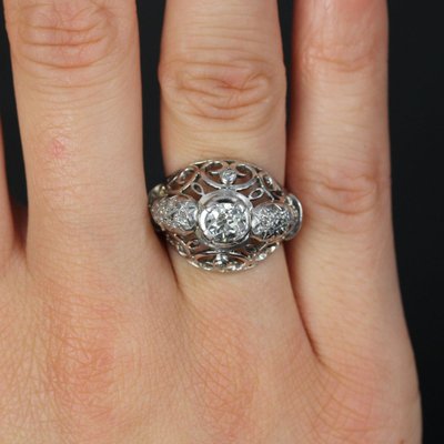 Bague Dôme Diamants Vintage