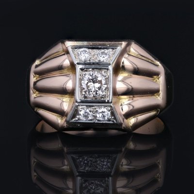 Dome Diamond Tank Ring