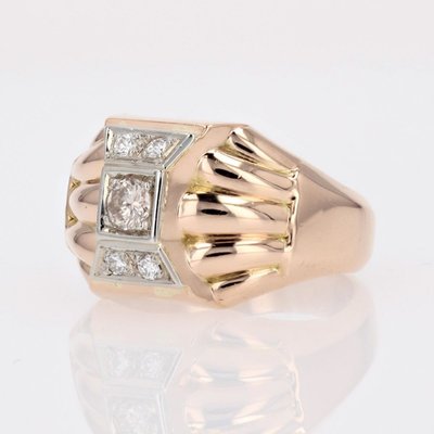 Dome Diamond Tank Ring