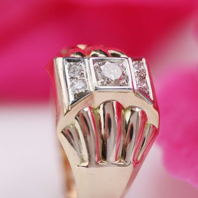 Dome Diamond Tank Ring