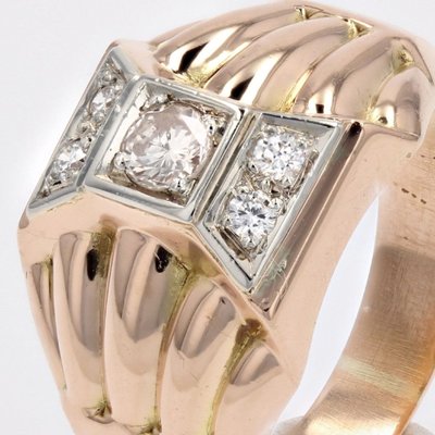 Dome Diamond Tank Ring