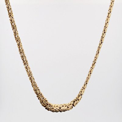 Collier Occasion Or Jaune Maille Entrelacée