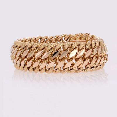 Bracciale a catena in oro rosa antico