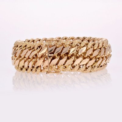 Bracciale a catena in oro rosa antico