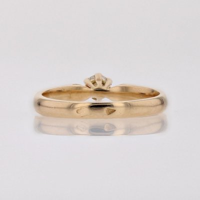 Bague Solitaire Diamant Or Jaune
