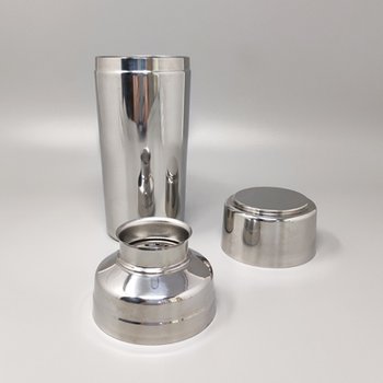 1970 Beautiful cocktail shaker with ice bucket by Mepra. Made in Italy