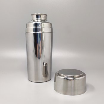 1970 Beautiful cocktail shaker with ice bucket by Mepra. Made in Italy