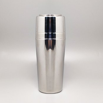 1970 Beautiful cocktail shaker with ice bucket by Mepra. Made in Italy