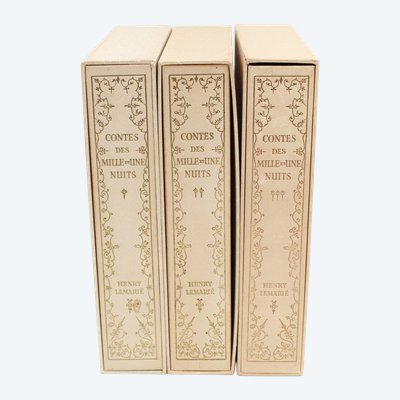 3 Tomes Contes des milles et une nuits Illustrations de Henry Lemarié