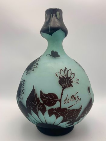 Devez, Vase With Flowers And Butterflies