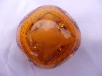 Cendrier en verre de Murano, année 70