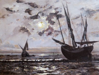 Hippolyte Camille Delpy, Night Seascape In Cancale