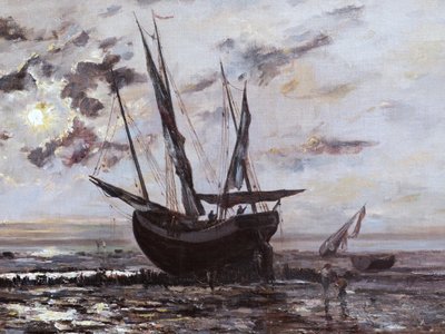 Hippolyte Camille Delpy, Night Seascape In Cancale