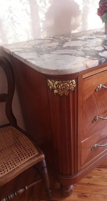 Cassettiera - Art Deco - Mogano e palissandro - Circa 1930