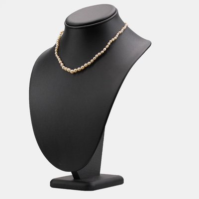Feine Barockperlenkette mit Diamantverschluss