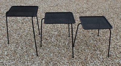 3 Soumba-Satztische von Mathieu Matégot, ca. 1953