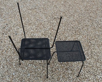 3 Soumba-Satztische von Mathieu Matégot, ca. 1953