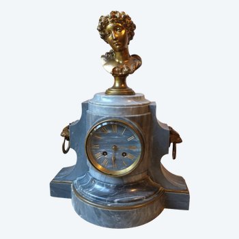 Pendulum terminal - Marble and gilded bronze - Japy Frères - G. Faraoni - Circa 1860