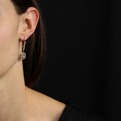 Antike Diamantohrringe im Rosenschliff