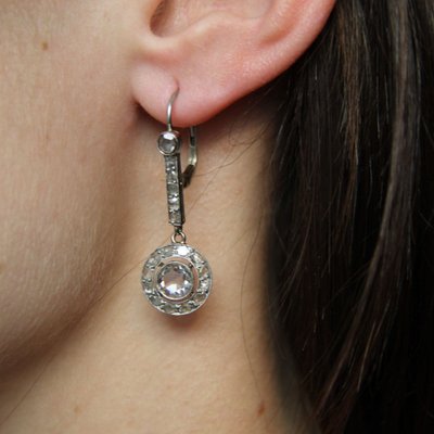Antike Diamantohrringe im Rosenschliff