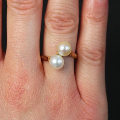 Zuchtperlen-Duo-Ring