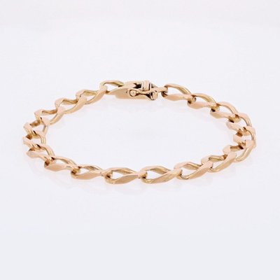 Bracelet Gourmette Or Rose