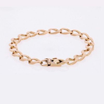 Bracelet Gourmette Or Rose