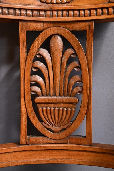 Pair of stained beech armchairs – Early 20th century