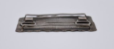 Linie Vautrin: Gürtelschnalle aus versilberter Bronze