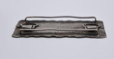 Linie Vautrin: Gürtelschnalle aus versilberter Bronze