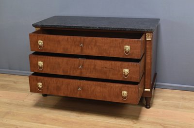 Commode Retour d’Égypte en Acajou, époque Empire – Début XIXe