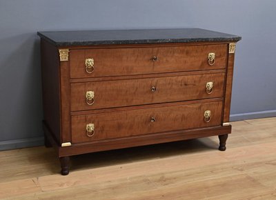 Commode Retour d’Égypte en Acajou, époque Empire – Début XIXe