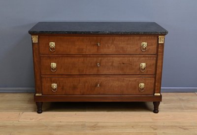 Commode Retour d’Égypte en Acajou, époque Empire – Début XIXe