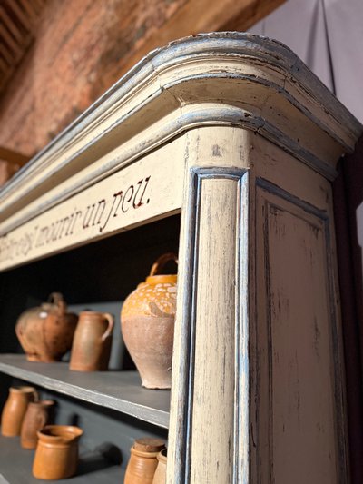 Libreria in parquet Luigi XIV risalente alla fine del XVIII secolo con patina