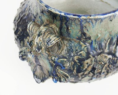 Cache-pot en grès art Nouveau par Georges Max Claudet