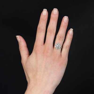 Anello di diamanti Art Déco