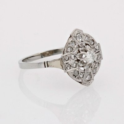 Anello di diamanti Art Déco