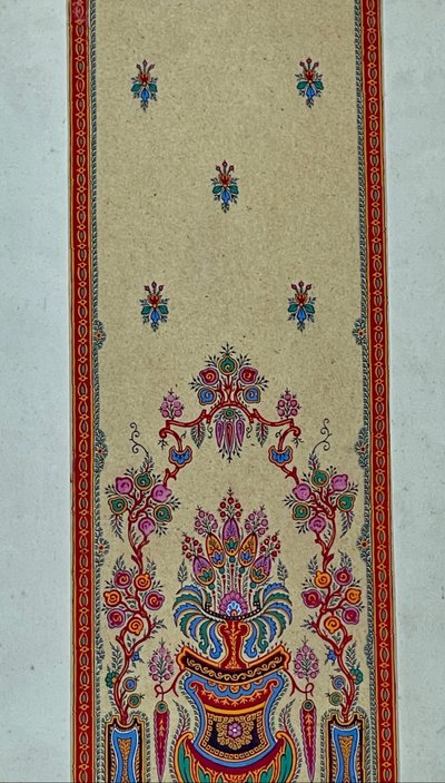 TEXTILE PROJECT for bell cords. Gouache. Early 20th century.