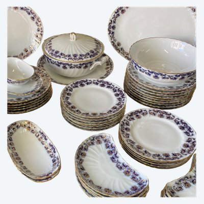Bernardaud - Service de table en porcelaine de Limoges Bernardaud modèle Castiglione 107 pièces