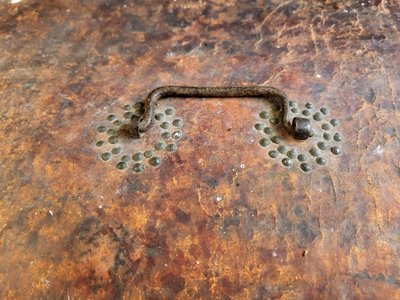 Coffret Messager en bois gainé de cuir - Epoque XVIIIème