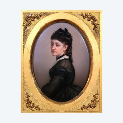 French School, Late 19th Century, Portrait Of Catherine Iwanowna De Pochvisneff, Baroness Of Mulhens