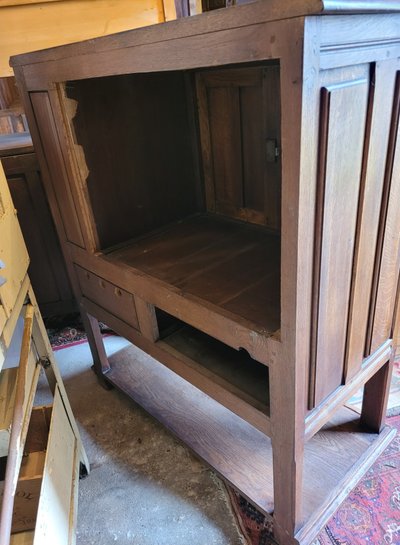 buffet en chene 3 portes 2 abattants  long 130cm