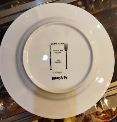 Decorative plate signed Hervé Di Rosa – 1993