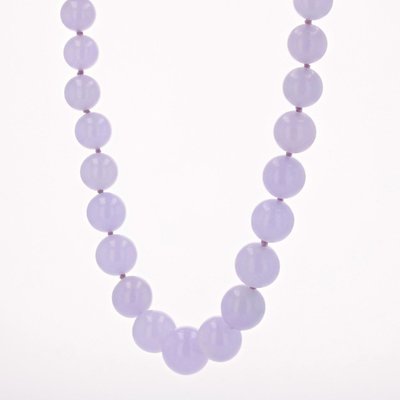 Collier De Perles De Jade Jadeite Parme