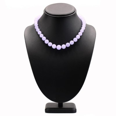 Collier De Perles De Jade Jadeite Parme